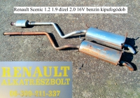 Renault Scenic I/2 1.9 dízel 2.0 16V benzin kipufogódob
